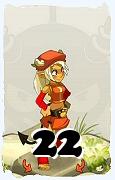 Un personaggio del gioco Dofus, Osamodas-Aria, al livello 22