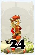 Un personaggio del gioco Dofus, Osamodas-Aria, al livello 24