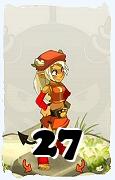 Un personnage du jeu Dofus, Osamodas-Air, au niveau 27