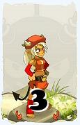 Un personaggio del gioco Dofus, Osamodas-Aria, al livello 3