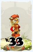 Um personagem do jogo Dofus, Osamodas-Ar, de nivel 33