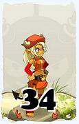 A Dofus character, Osamodas-Air, by level 34