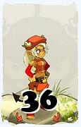 Um personagem do jogo Dofus, Osamodas-Ar, de nivel 36