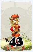 Um personagem do jogo Dofus, Osamodas-Ar, de nivel 43