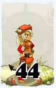 Un personaje del juego Dofus, Osamodas-Aire, de nivel 44