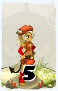 A Dofus character, Osamodas-Air, by level 5