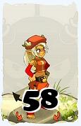 Un personnage du jeu Dofus, Osamodas-Air, au niveau 58