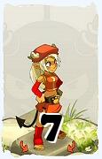 Un personaggio del gioco Dofus, Osamodas-Aria, al livello 7