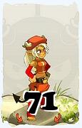 A Dofus character, Ecaflip-Air, by level 71