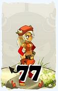 Un personaggio del gioco Dofus, Osamodas-Aria, al livello 77