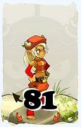 Un personaggio del gioco Dofus, Osamodas-Aria, al livello 81