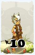 Un personaggio del gioco Dofus, Osamodas-Aria, al livello 10