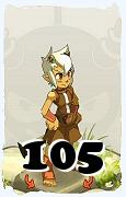 Um personagem do jogo Dofus, Osamodas-Ar, de nivel 105