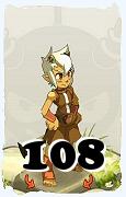 Un personnage du jeu Dofus, Osamodas-Air, au niveau 108