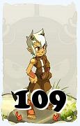 Un personaggio del gioco Dofus, Osamodas-Aria, al livello 109