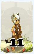 Um personagem do jogo Dofus, Sacrier-Ar, de nivel 11