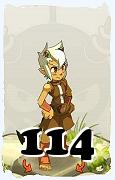 Um personagem do jogo Dofus, Osamodas-Ar, de nivel 114