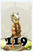 Um personagem do jogo Dofus, Osamodas-Ar, de nivel 119