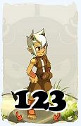 Um personagem do jogo Dofus, Cra-Ar, de nivel 123