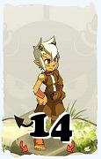 Um personagem do jogo Dofus, Cra-Ar, de nivel 14