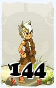 Un personnage du jeu Dofus, Osamodas-Air, au niveau 144