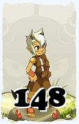 Un personnage du jeu Dofus, Xélor-Air, au niveau 148