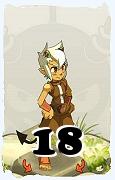 A Dofus character, Osamodas-Air, by level 18