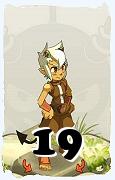 Um personagem do jogo Dofus, Osamodas-Ar, de nivel 19