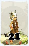 A Dofus character, Osamodas-Air, by level 21