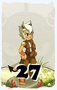 Un personaje del juego Dofus, Sram-Aire, de nivel 27