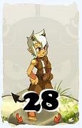 A Dofus character, Osamodas-Air, by level 28