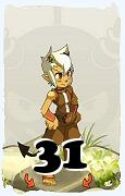 Un personaggio del gioco Dofus, Osamodas-Aria, al livello 31