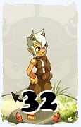 A Dofus character, Ecaflip-Air, by level 32