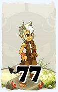 Un personnage du jeu Dofus, Osamodas-Air, au niveau 77