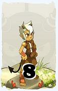 Um personagem do jogo Dofus, Sram-Ar, de nivel 8