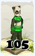 A Dofus character, Pandawa-Air, by level 105