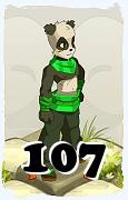 Um personagem do jogo Dofus, Pandawa-Ar, de nivel 107