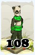 Um personagem do jogo Dofus, Pandawa-Ar, de nivel 108