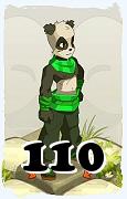 Un personnage du jeu Dofus, Pandawa-Air, au niveau 110