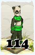 Un personnage du jeu Dofus, Pandawa-Air, au niveau 114