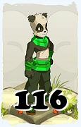 Un personnage du jeu Dofus, Pandawa-Air, au niveau 116