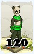 Un personnage du jeu Dofus, Pandawa-Air, au niveau 120