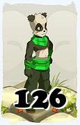 Un personaje del juego Dofus, Pandawa-Aire, de nivel 126