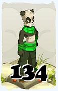 Un personnage du jeu Dofus, Pandawa-Air, au niveau 134