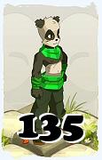 Un personnage du jeu Dofus, Pandawa-Air, au niveau 135