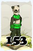 Un personnage du jeu Dofus, Pandawa-Air, au niveau 153