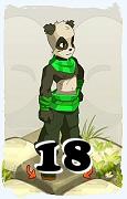 A Dofus character, Pandawa-Air, by level 18