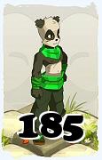 Um personagem do jogo Dofus, Pandawa-Ar, de nivel 185