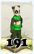 Um personagem do jogo Dofus, Pandawa-Ar, de nivel 191