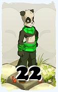 Un personnage du jeu Dofus, Pandawa-Air, au niveau 22